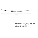 Kabel akcelerátoru motor 2Z, série 7 20-30, J35, JF35