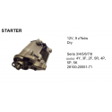 Startér 12V, 9zbów Dry řada 3-4-5-6-7-8 motor 4Y, 3F, 2F, 5R, 4P, 5P, 5K 28100-20551-71