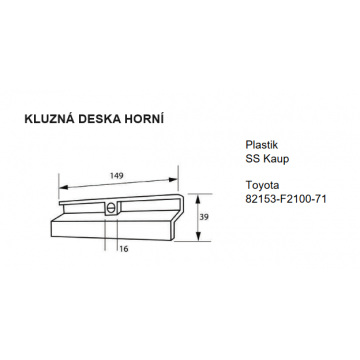 KLUZNÁ DESKA HORNÍ SS Kaup...