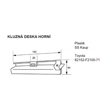 KLUZNÁ DESKA HORNÍ SS Kaup...