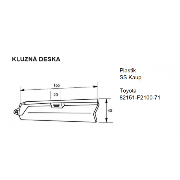 KLUZNÁ DESKA SS Kaup Toyota...